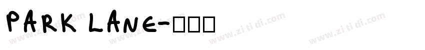 park lane字体转换